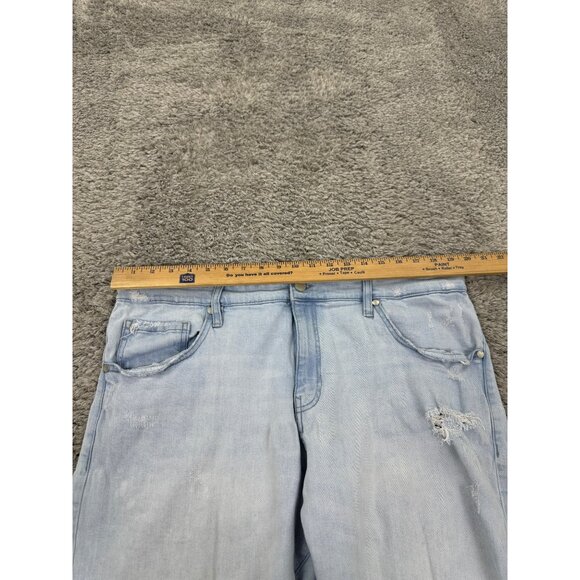 Vtg Jordan Craig Jean Shorts Mens 40 Light Wash Distressed Hip Hop Skater Denim - Picture 3 of 11